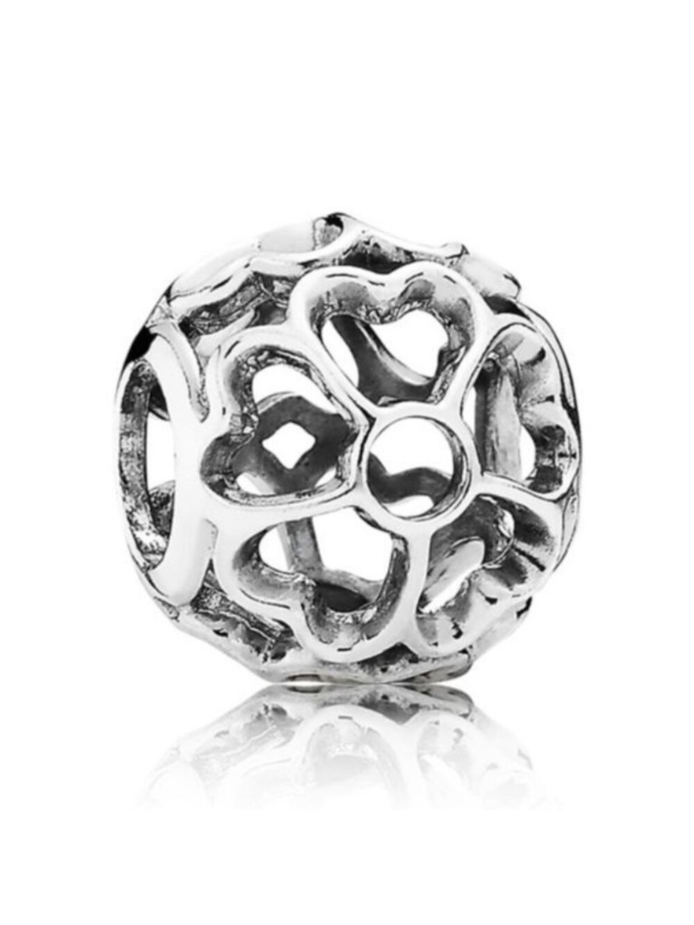 Pandora Retired Sterling Silver Primrose Openworks Bead - 791489
